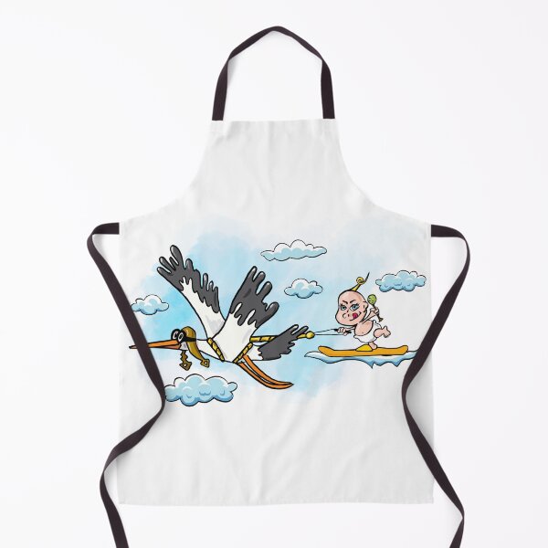Item preview, Sky-high Baby: Waterskiing with a Stork! designed and sold by Yellow-Cat.
