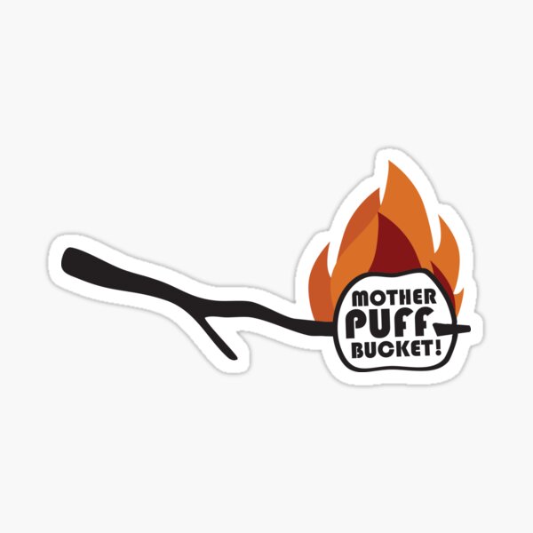 Vista previa del artículo con la obra «¡Mamá Puff Bucket!», diseñado y vendido por MBS Graphic Design.