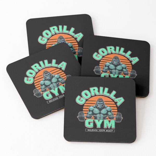 Item preview, Powerful Muscular Gorilla Lifting Barbell – Intense Gym Beast Workout Design designed and sold by Colorful-Garden.