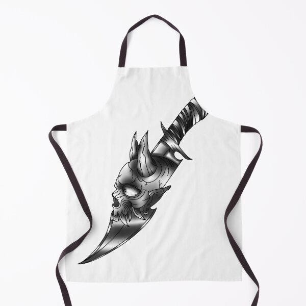Item preview, Skull, knife, black and grey, demonic designed and sold by tcrandall290.
