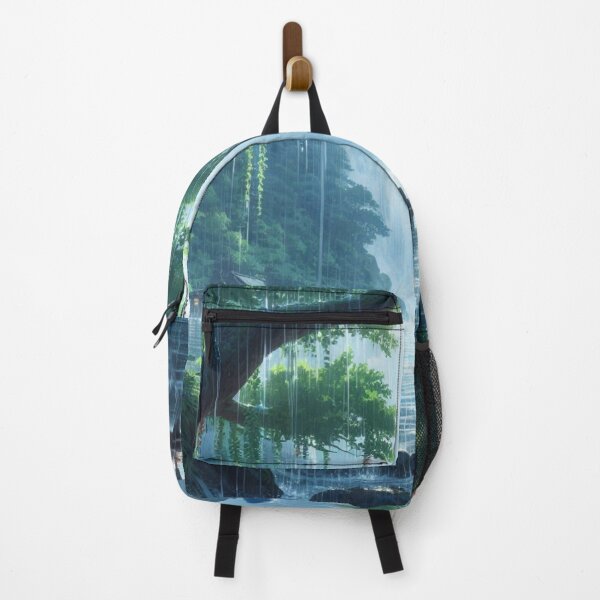 Item preview, Romantic Rainy Day by Waterfall Lake - Couple Under Umbrellas -  designed and sold by choder61.