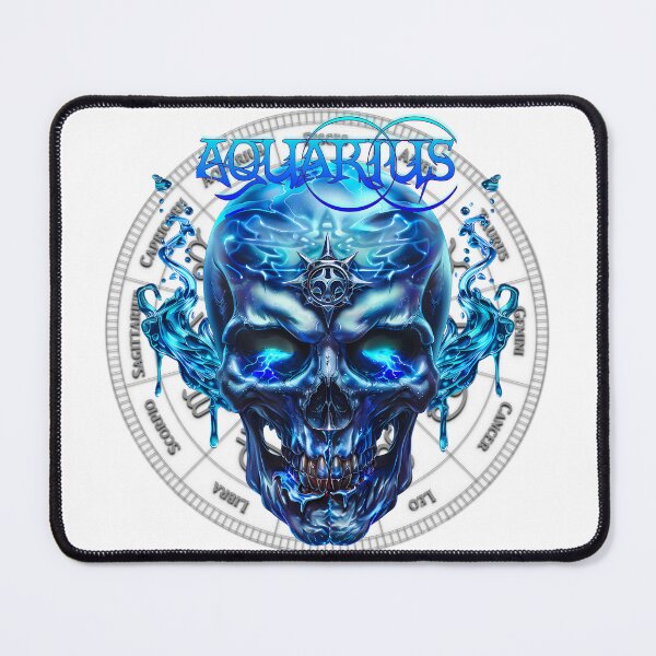 Item preview, Dark Zodiacs - Aquarius (January 20 – February 18) Innovative and humanitarian designed and sold by Designs by Modem.