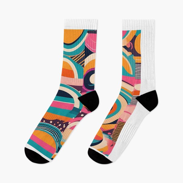 Item preview, Retro Geometric Abstract Pattern designed and sold by WeirdSketcher.