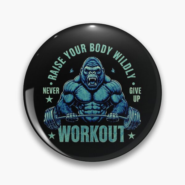 Artikelvorschau, Kraftvoller Muskel-Gorilla beim Langhantelheben – Intensives Gym Beast Workout Design entworfen und verkauft von Colorful-Garden.