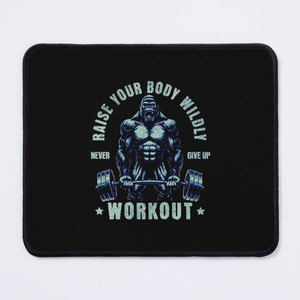Item preview, Powerful Muscular Gorilla Lifting Barbell – Intense Gym Beast Workout Design designed and sold by Colorful-Garden.