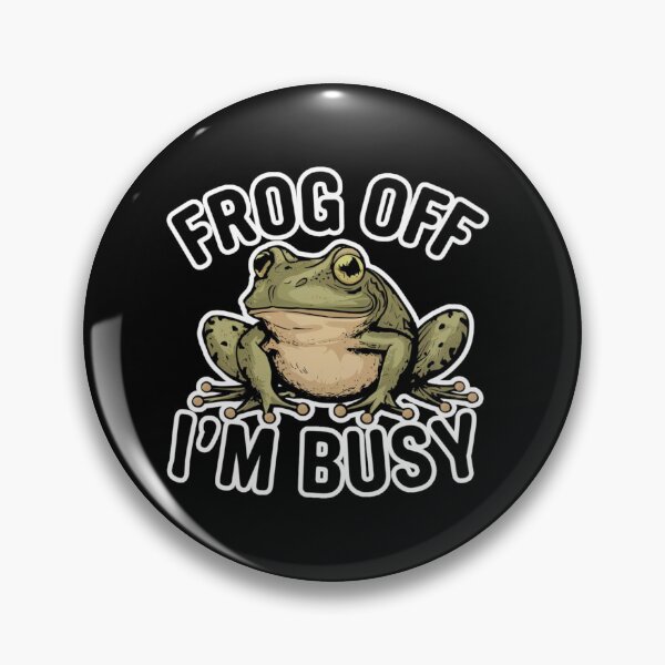 Item preview, Funny Sarcastic Frog Pun "Frog Off I'm Busy" Design designed and sold by Reichcorp.