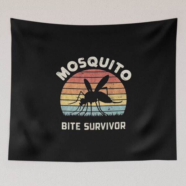 Item preview, Mosquito Bite Survivor - Funny Retro Sunset Bug Design designed and sold by love3617.