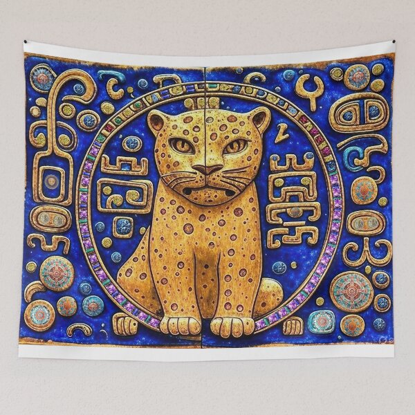 Item preview, Jaguar Mandala the Celestial Cat designed and sold by stevepmp.
