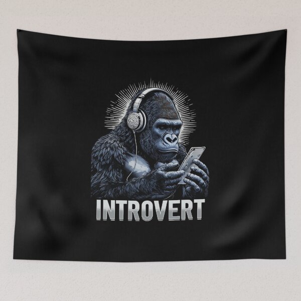 Item preview, Gorilla with Headphones – Urban Music Vibes Graphic Design & Street Art designed and sold by Colorful-Garden.
