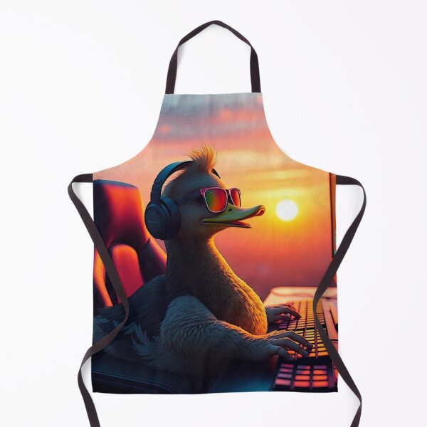 Item preview, Sunset Gamer Duck – Chill Vibes designed and sold by Lambyte.