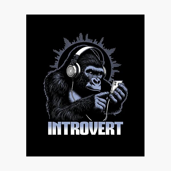 Item preview, Gorilla with Headphones – Urban Music Vibes Graphic Design & Street Art designed and sold by Colorful-Garden.