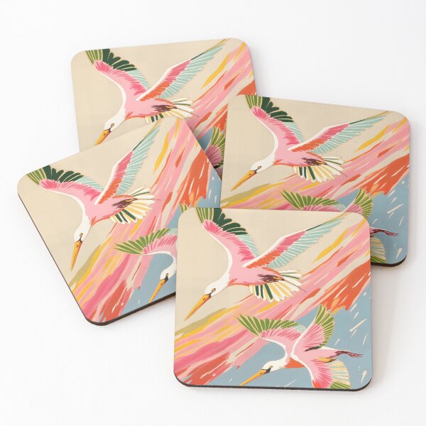 Item preview, Roseate Spoonbills Sky Ballet designed and sold by 83oranges.com.