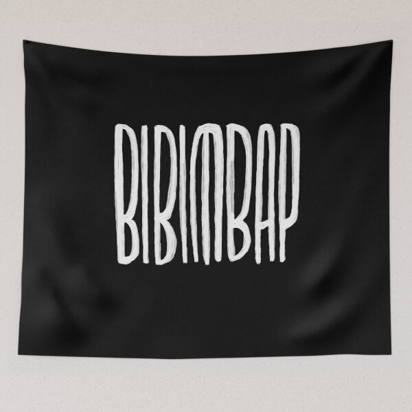 Item preview, Bibimbap, Korean food, typography, bi bim bap designed and sold by badlydrawnbabe.
