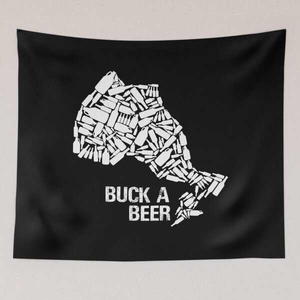 Item preview, Vintage Buck a Beer Ontartio Canada Map Funny Beer  designed and sold by CreativeStrike.