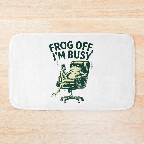 Item preview, Frog Off I'm Busy – Funny Sarcastic Frog Meme for Chill Vibes designed and sold by BunBuntheDog-.