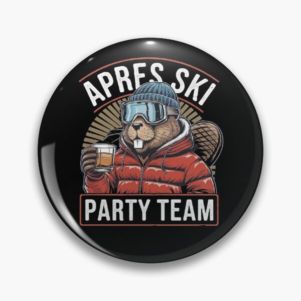 Item preview, Après Ski Party Team - Funny Beaver Winter Design designed and sold by love3617.