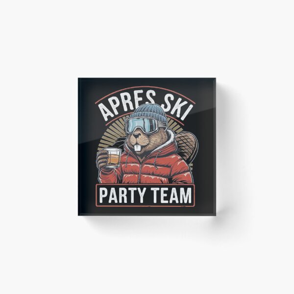 Item preview, Après Ski Party Team - Funny Beaver Winter Design designed and sold by love3617.