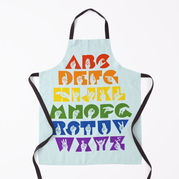 Item preview, ASL Alphabet Sign Language-Rainbow designed and sold by nukartDesigns.