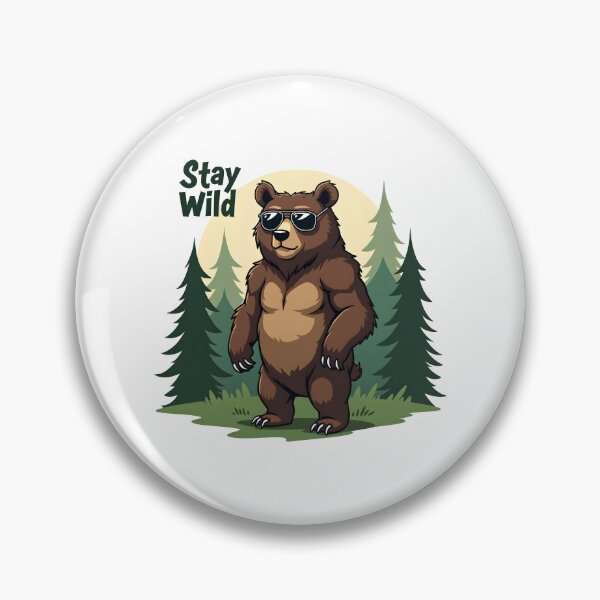 Item preview, Animated Stay Wild Bear Design designed and sold by FoxyJags.