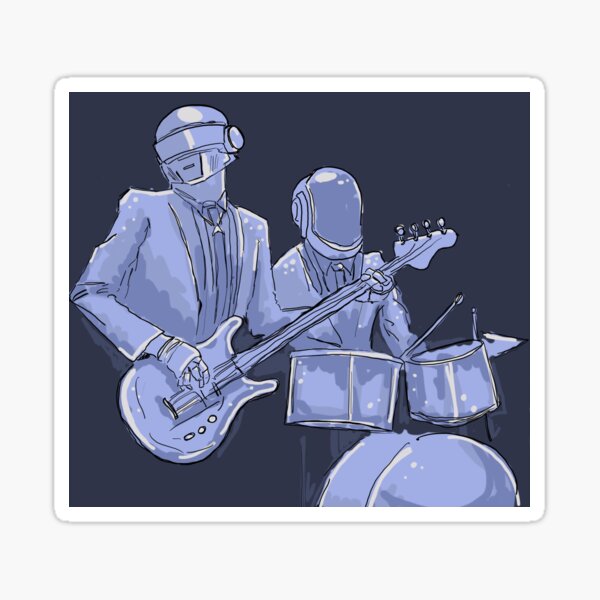 Aperçu de l'œuvre Graphique Daft Punk créée et vendue par SnoopyToons.