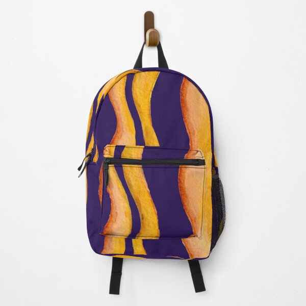 Item preview, Sunset Waves Yellow and Orange on Purple designed and sold by KajalGulgulia.