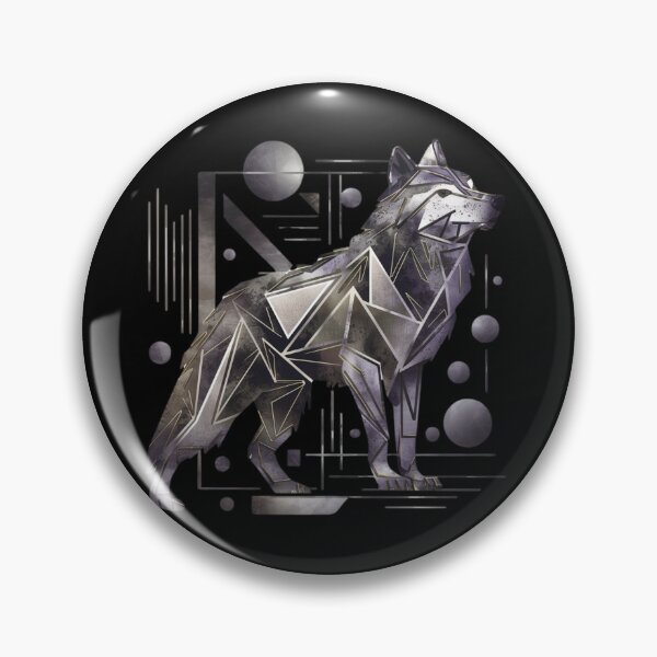 Item preview, Modern Geometric Wolf – Abstract Animal Art designed and sold by Reichcorp.