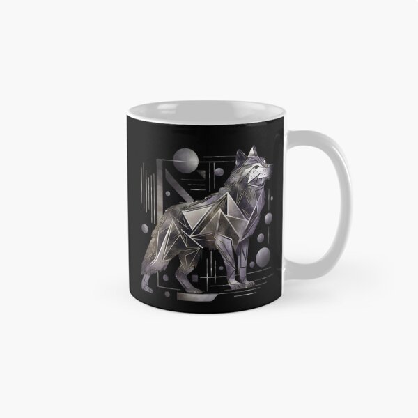 Item preview, Modern Geometric Wolf – Abstract Animal Art designed and sold by Reichcorp.