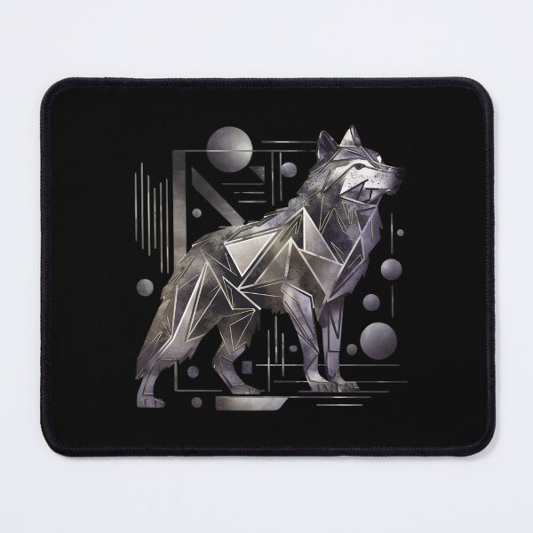 Item preview, Modern Geometric Wolf – Abstract Animal Art designed and sold by Reichcorp.