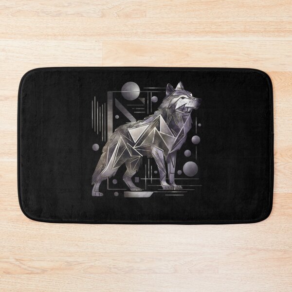 Item preview, Modern Geometric Wolf – Abstract Animal Art designed and sold by Reichcorp.