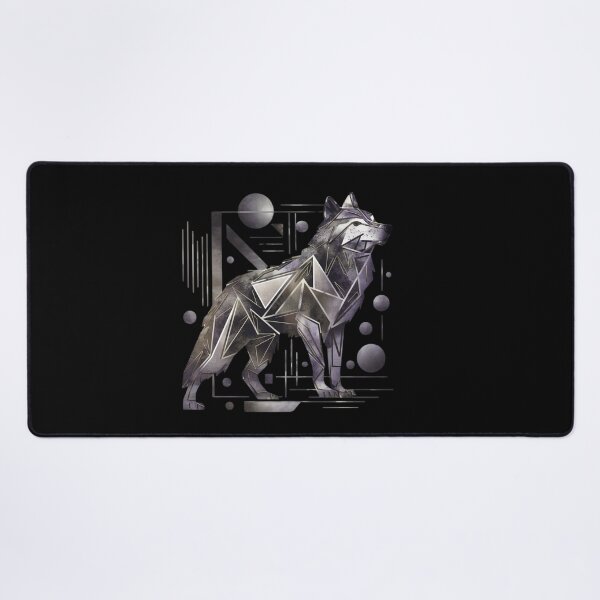 Item preview, Modern Geometric Wolf – Abstract Animal Art designed and sold by Reichcorp.