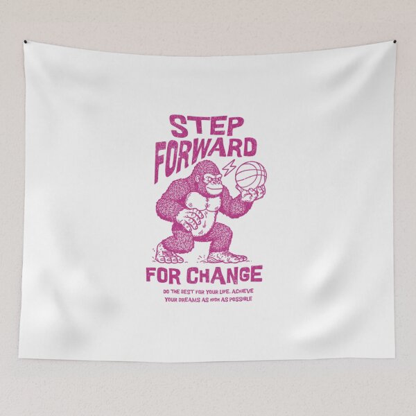 Item preview, Powerful Gorilla Playing Basketball – Bold and Dynamic Sports Illustration designed and sold by Colorful-Garden.