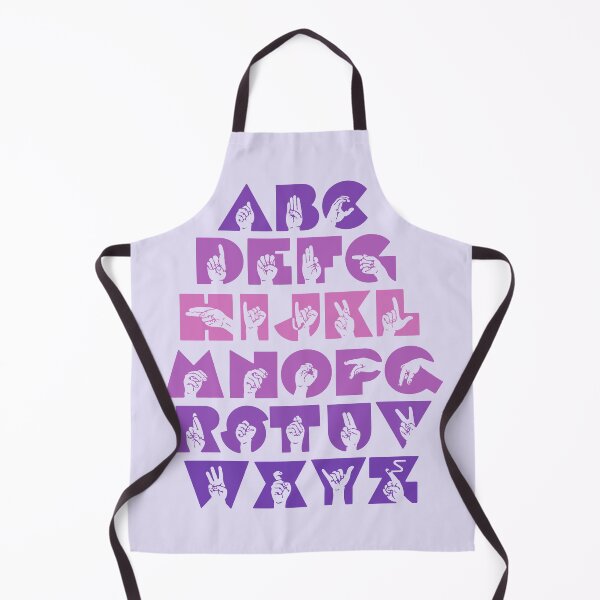Item preview, ASL Alphabet Sign Language-Violet designed and sold by nukartDesigns.