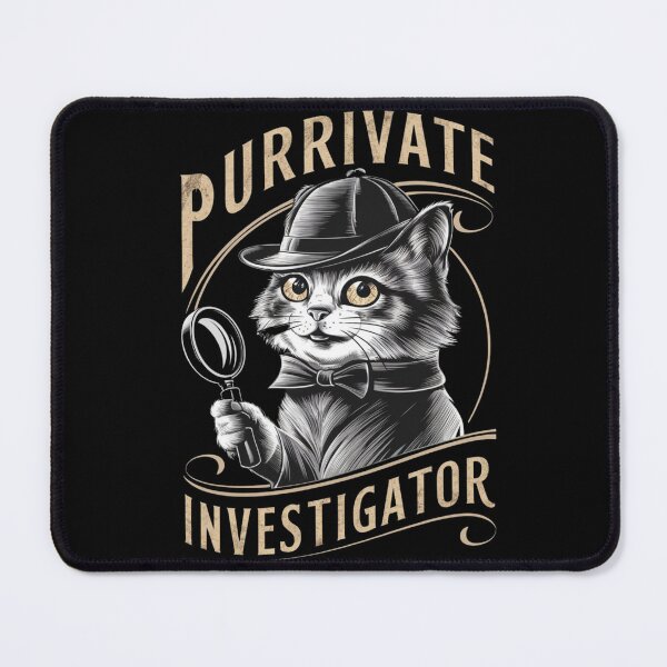 Item preview, Purrivate Investigator – Funny Detective Cat Art designed and sold by Reichcorp.