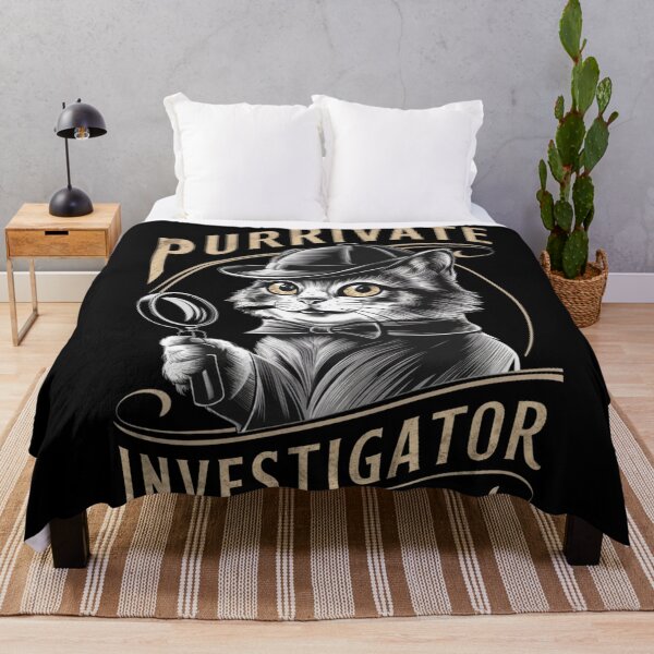 Item preview, Purrivate Investigator – Funny Detective Cat Art designed and sold by Reichcorp.
