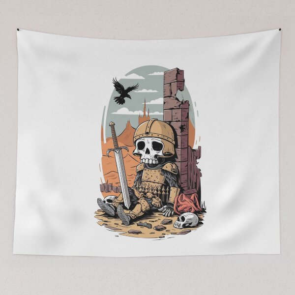 Item preview, Skeleton Warrior Fantasy Art – Fallen Knight Graphic designed and sold by Reichcorp.