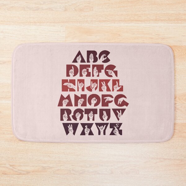 Item preview,  ASL Alphabet Sign Language- Brown  designed and sold by nukartDesigns.