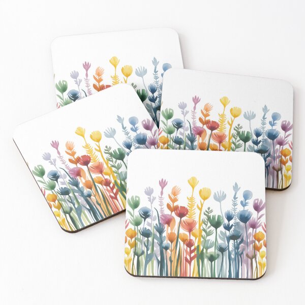Item preview, Beautiful vector seamless floral pattern with watercolor hand drawn gentle summer flowers. Stock illustration. Natural artwork.	 designed and sold by paratynka.