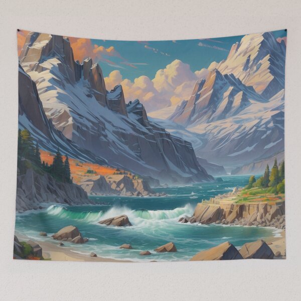 Item preview, Mountain Fjord designed and sold by SublimeMusings.