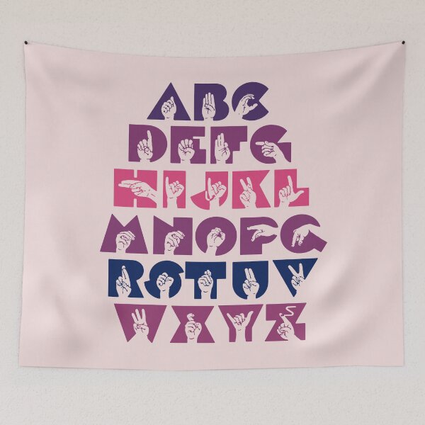Item preview, ASL Alphabet Sign Language designed and sold by nukartDesigns.