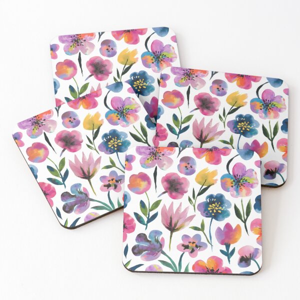 Item preview, Beautiful vector seamless floral pattern with watercolor hand drawn gentle summer flowers. Stock illustration. Natural artwork.	 designed and sold by paratynka.