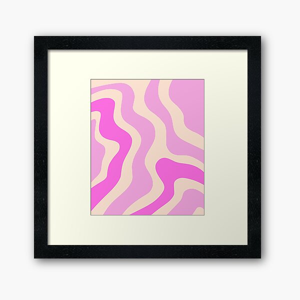Vista previa del artículo con la obra «Remolinos abstractos rosas y beige», diseñado y vendido por JulzPink.