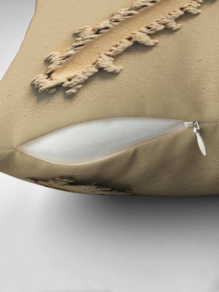 Thumbnail 2 of 4, Pillow, SAND LETTER X designed and sold by Art-type.
