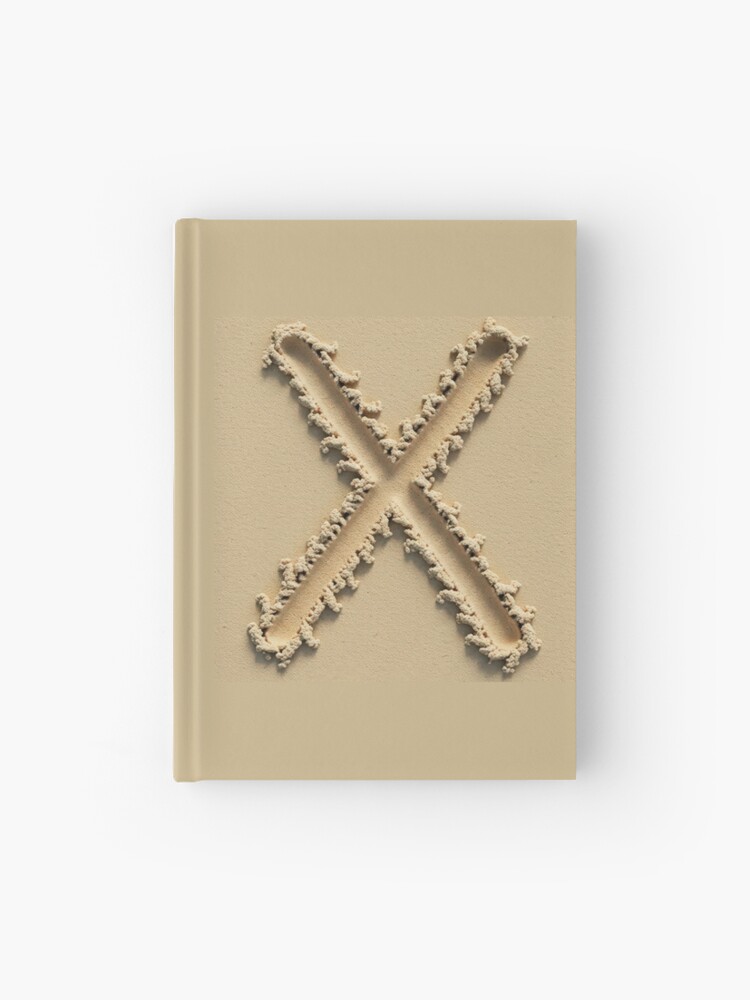 Thumbnail 1 of 3, Journal, SAND LETTER X designed and sold by Art-type.