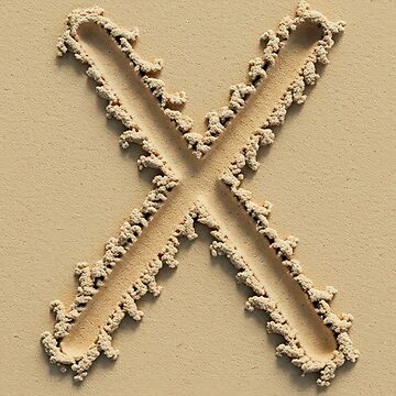 Artwork thumbnail, SAND LETTER X by ART-TYPE