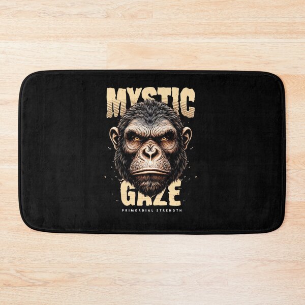 Item preview, Mystical Ape Face Illustration with Intense Amber Eyes – Enigmatic and Powerful Gaze designed and sold by Colorful-Garden.