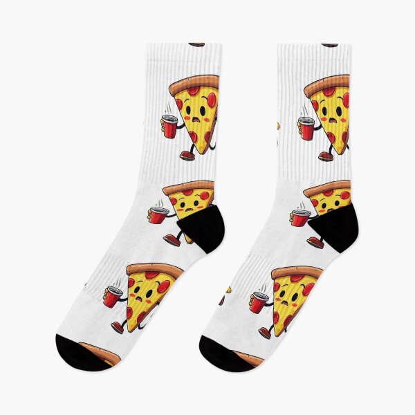 Item preview, pizza and coffee designed and sold by SabyDigitalArt.