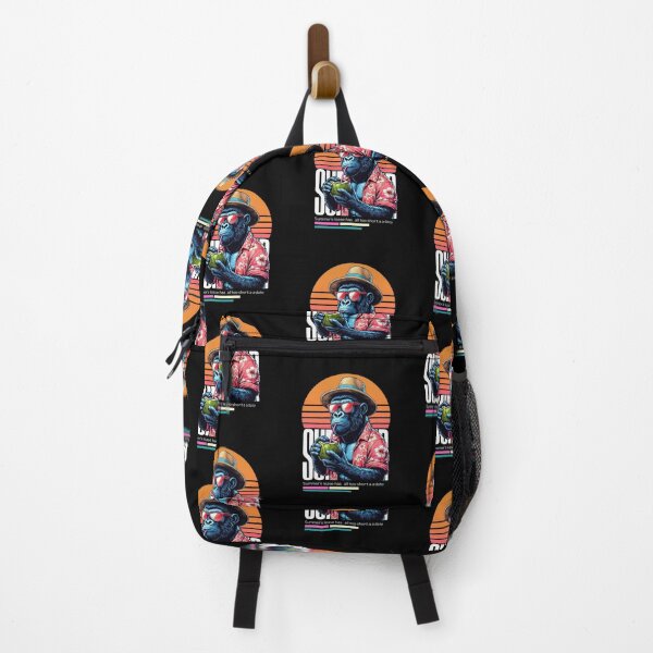 Item preview, Vibrant Cool Gorilla Enjoying Summer – Fun Tropical Vibes Illustration designed and sold by Colorful-Garden.