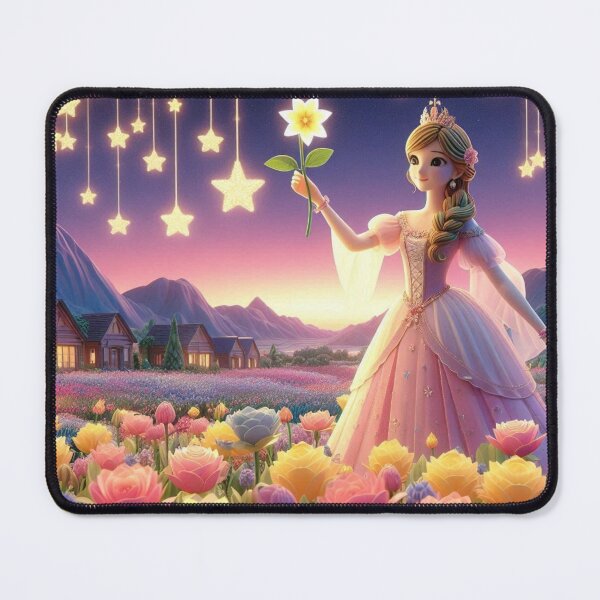 Item preview, Floral Nights: Stargazing Princess - Relaxed Celestial Vibe designed and sold by choder61.
