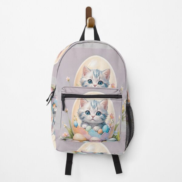 Item preview, Easter Kitten in Eggshell – Adorable Springtime Digital Art for Cat Lovers designed and sold by Freestyle Designs.