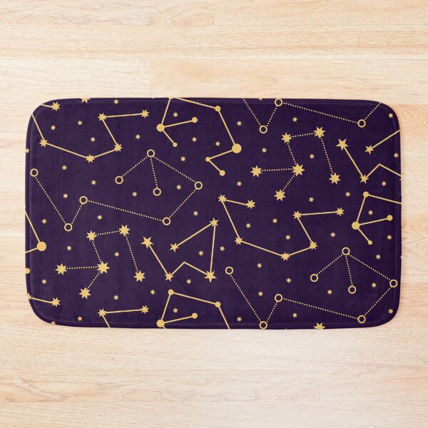Item preview, Golden Zodiac Signs on Violet Background designed and sold by KajalGulgulia.